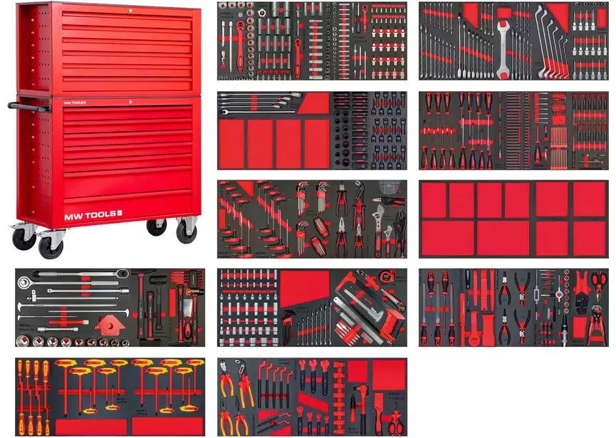 Servante d'atelier XXL équipée MW Tools