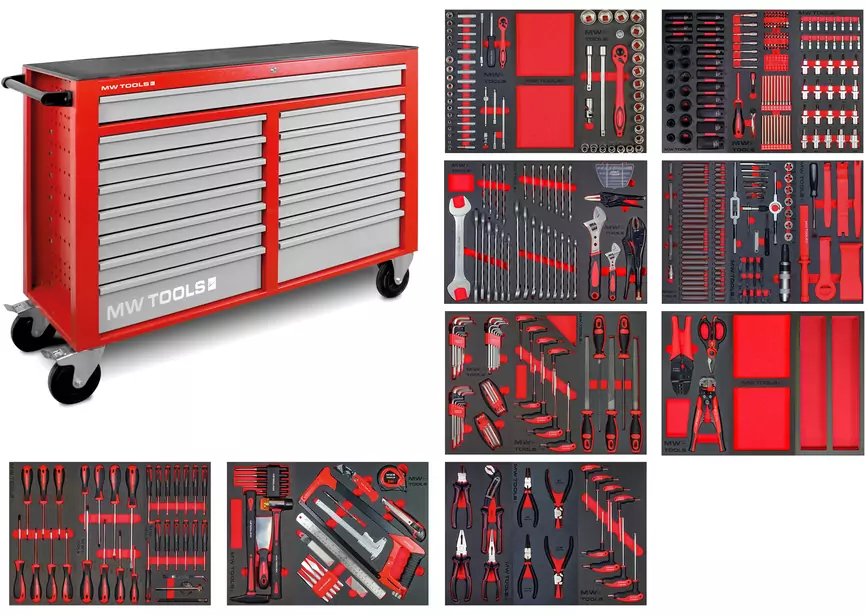 Servante d'atelier équipée MW Tools